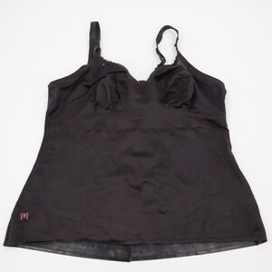 Ruby Ribbon Cami Shaper Women Size 40 Black Molded Cup Compression Camisole